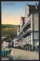 AK Baden, Bad-Hotel Schwanen, 1914