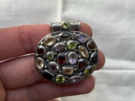 Anhänger Silber mit Edelsteinen