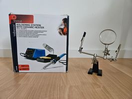 Komplettes Löt-Set für Bastler: 48W Lötstation + Dritte Hand