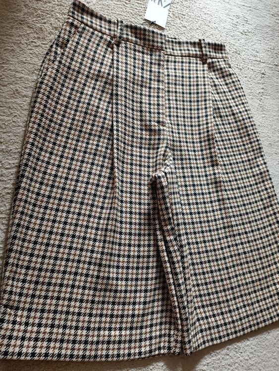 Mops Welpen Wintermantel - Karierte Reißverschlusstasche In Blau, Größe S