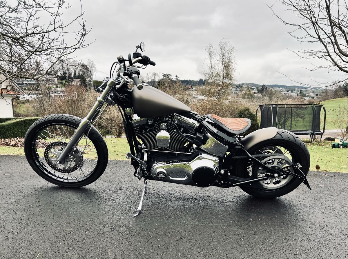 Harley-Davidson Chopper: 2001 Harley Davidson Softail Precision Bobber – Usato da Meggen venduto da PrecisionBobbers 4