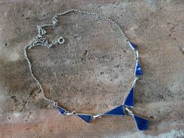 Kette Lapislazuli / 970 Silber