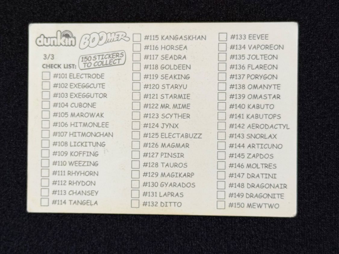 Pokémon Cartes à collectionner: Dunkin Boomer 2000 - Pokémon Ditto #132 – D'occasion à Zürich par mountainwizard00 1