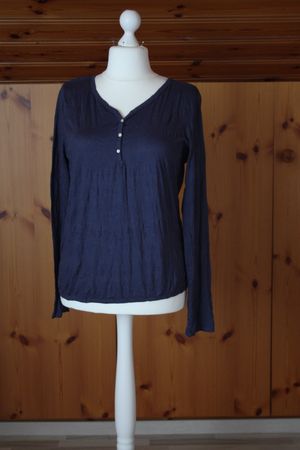 T - Shirt Langarm blau Gr. L