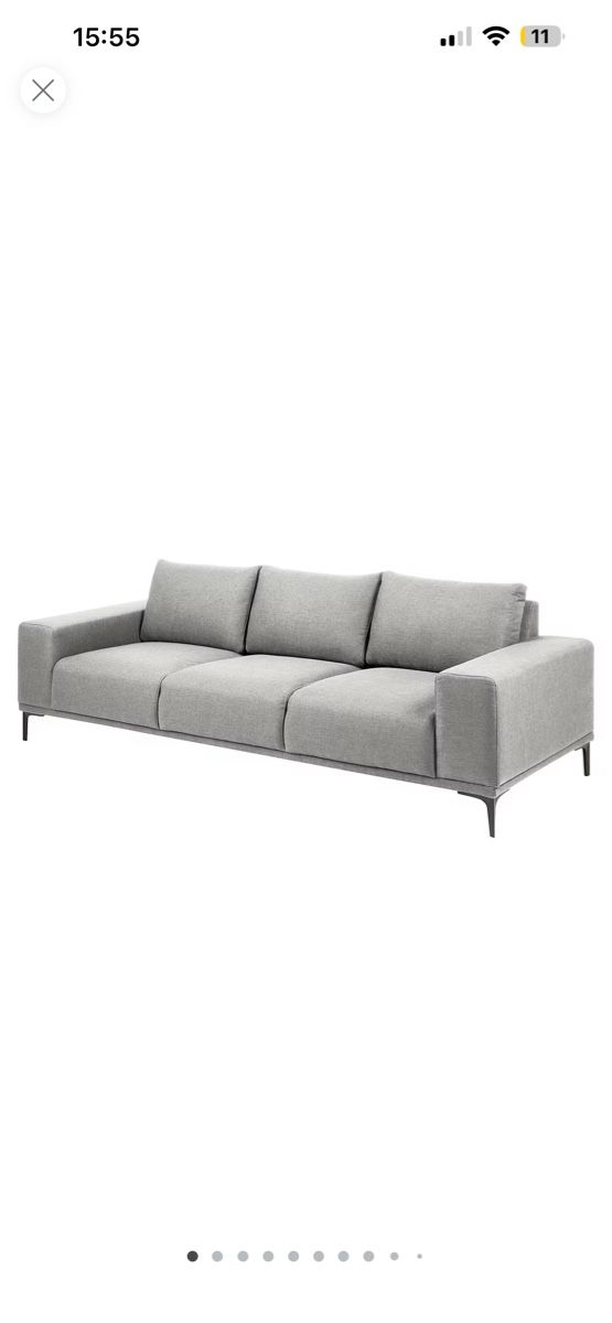 Sofas: Elegantes 3er Sofa grey – D'occasion à Obernau par tas_7w97 4