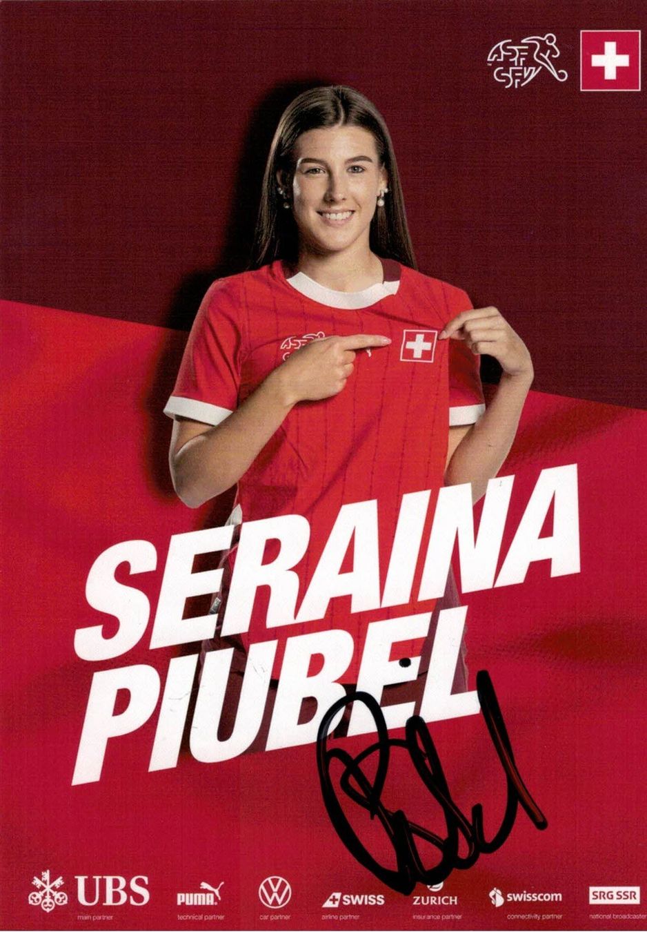 Autografi: Seraina Piubel Autogramm original handsigniert Schweiz 2025 – Nuovo (secondo la descrizione) da Thalwil venduto da JogaB0nito