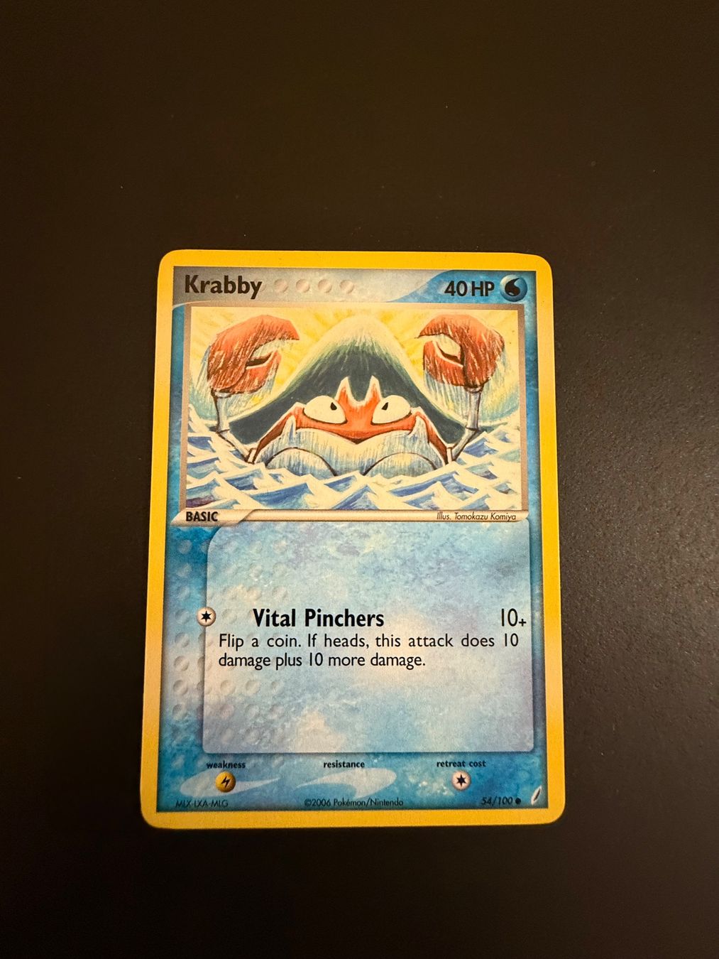Pokémon Carte collezionabili: KRABBY CRYSTAL GUARDIANS 54/100 Pokémon – Usato da Zürich venduto da pokemon_cards