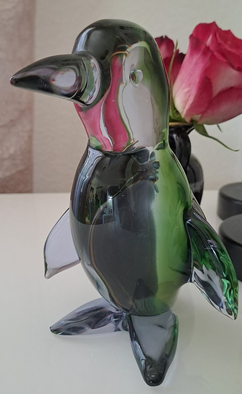 Murano Figuren: Schöner Muranoglas Pinguin – Gebraucht aus Wallisellen von monbijoux009
