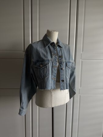 Zara Denim Jacke kurz blau Grösse XS 