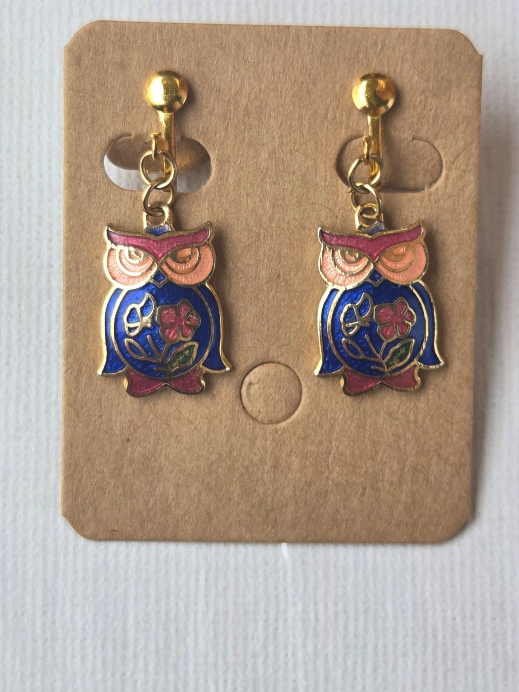 Orecchini pendenti & Orecchini a lobo: Ohrclips mit Eulen Vintage-Stil Goldfarben – Usato da Weggis venduto da Leeclipse 1