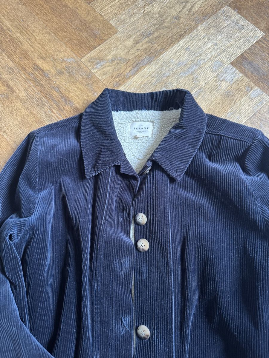 Sezane Giacche: Sezane Will Cordjacke dunkelblau mit Teddyfutter Grösse L – Usato da Zürich venduto da Grace07 1