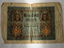 Reichsbanknote 100 Reichsmark 1920   Preisvorschläge??
