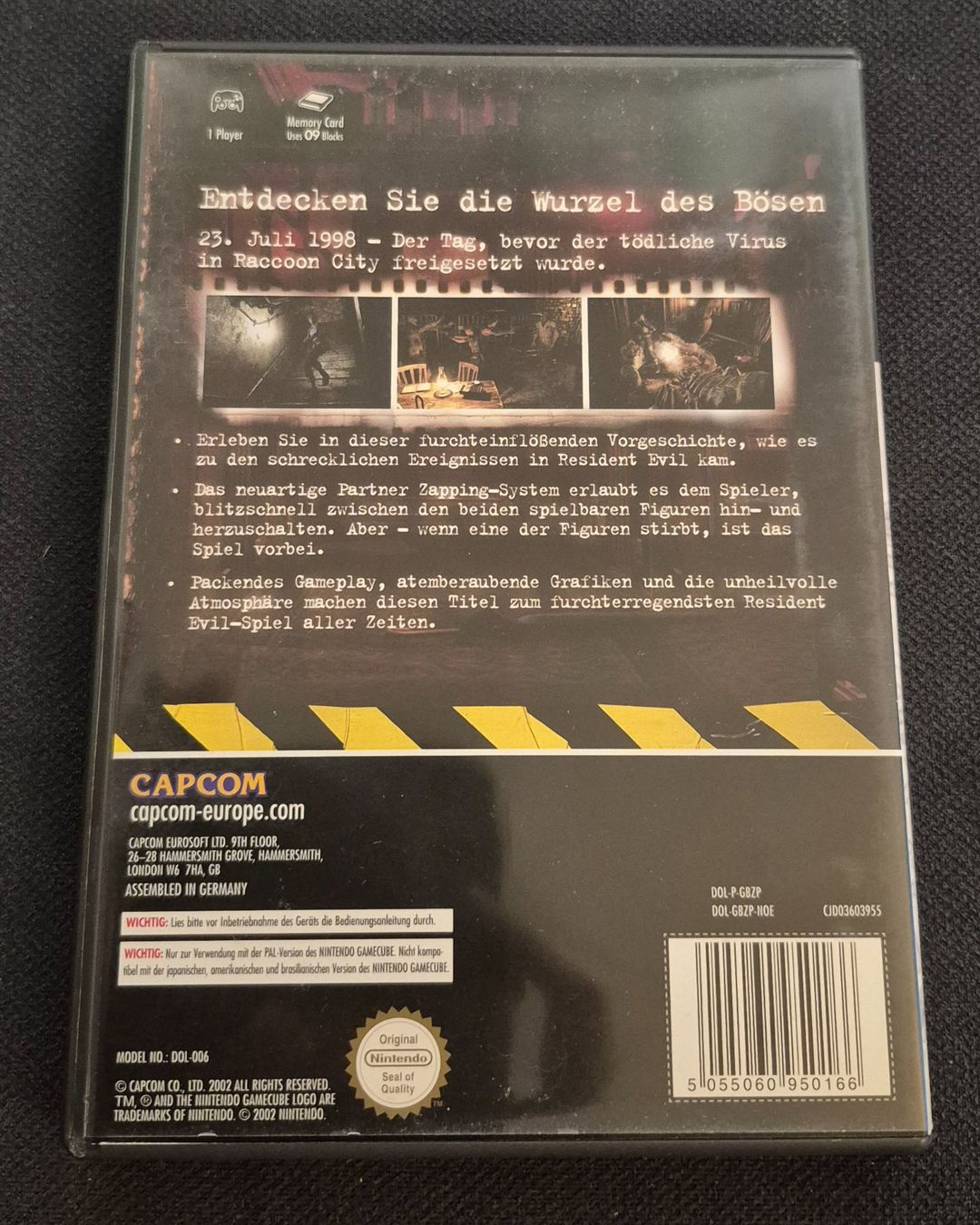 Capcom Giochi: RESIDENT EVIL 0 GAMECUBE DEUTSCH RETRO GAMING 2 DISCS 2002 – Usato da Grand-Lancy venduto da luc111 1