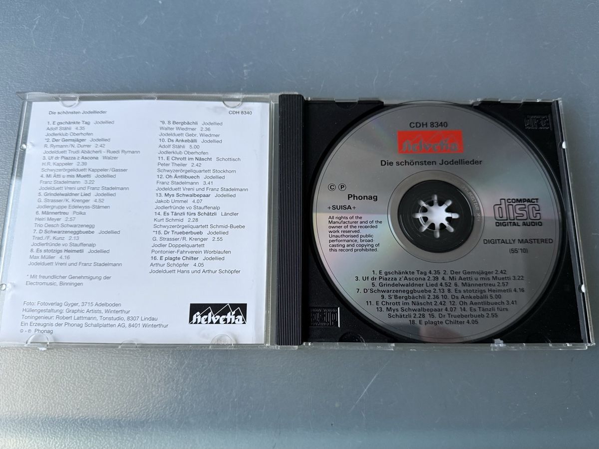 CDs: Die schönsten Jodellieder - CD, Phonoag – D'occasion à Oberried Brienz par Chyara 2