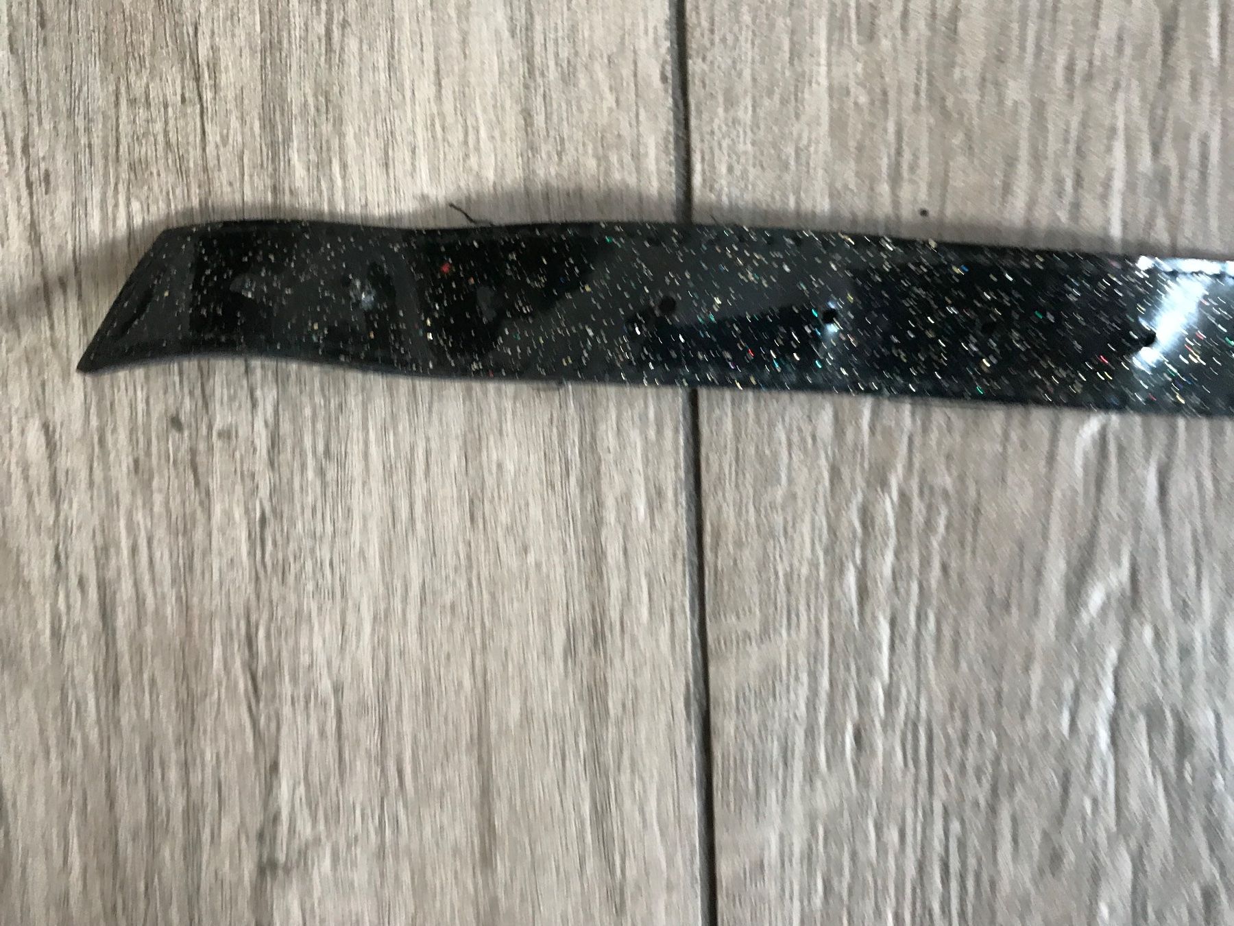 Cinture: schwarzer Gürtel (Damen) - mit Glitter – Usato da Lausanne venduto da opi_92cn 6
