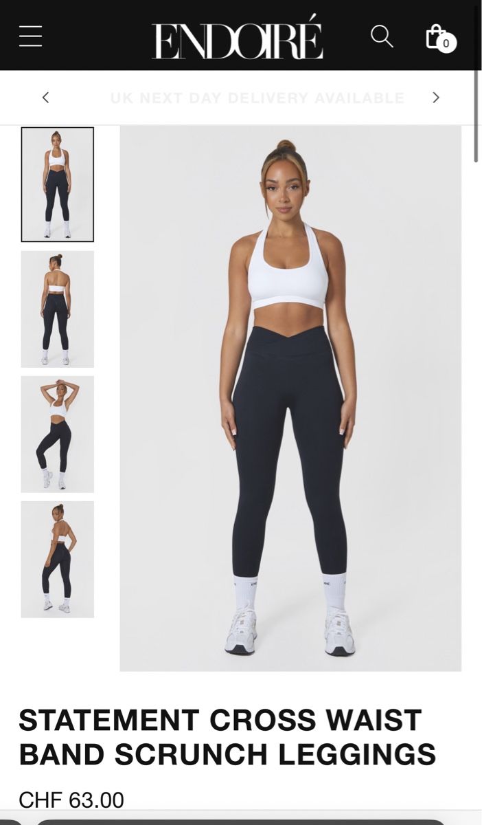 Leggings: Endoiré V-Shape Legging,schwarz,Grösse M – Nuovo (secondo la descrizione) da Eglisau venduto da Brewster1