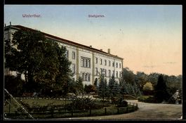 AK Winterthur, Passanten im Stadtgarten