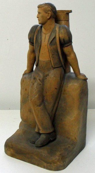 Sculptures & Statues: HUGGLER. Schnitzer Schule Brienz / Senn – D'occasion à Basel par basilisk04 9