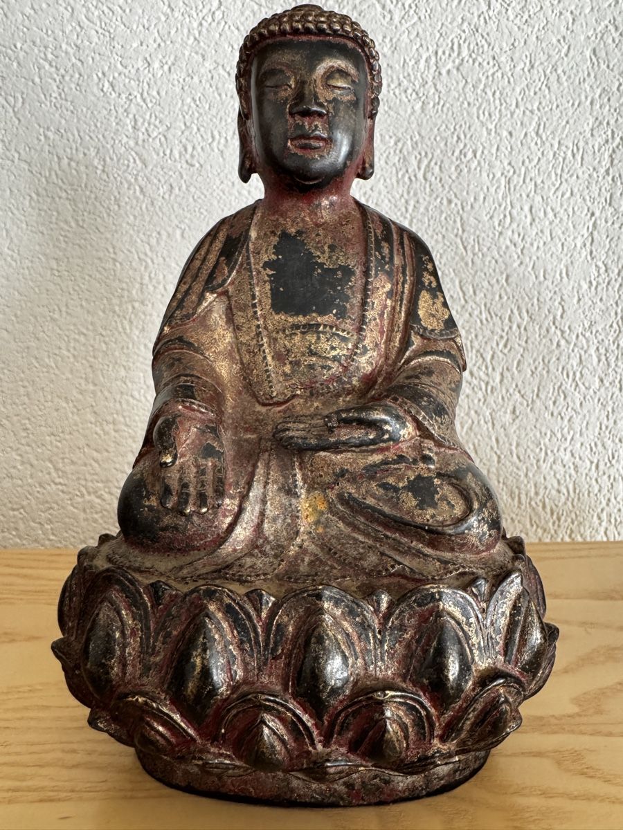 Sculture & Statue: Antiker Bronze Buddha aus Tibet – Usato da Zürich venduto da WKND93