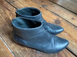 Stiefeletten Vialis Leder dunkelblau gebraucht guter Zustand