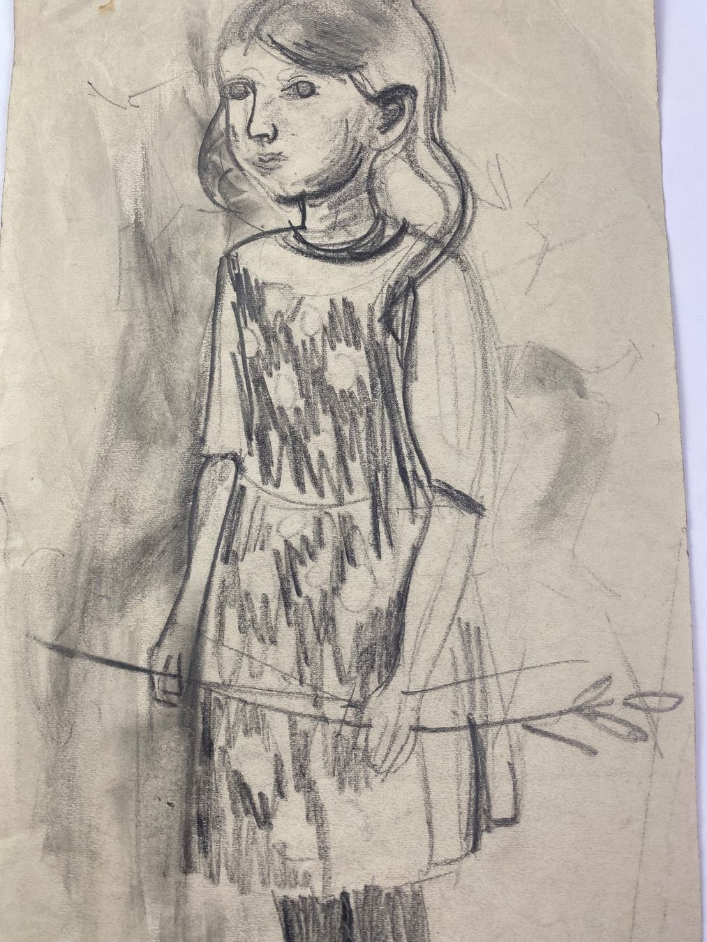 Tableaux: Hans Rohner - Zeichnung eines Mädchen – D'occasion à Basel par bigmbh 2