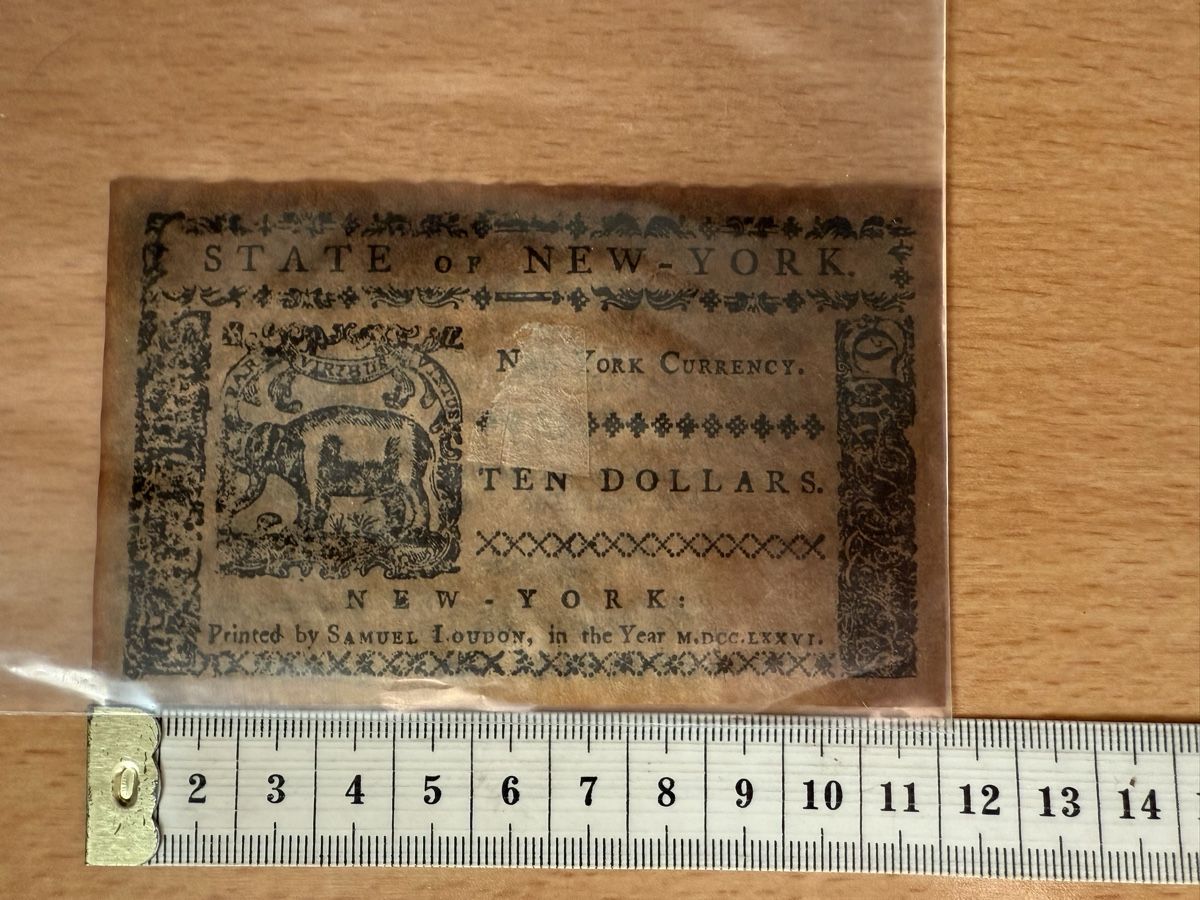 Banconote: Kolonialbanknote New York 10 Dollar 1776 – Usato da Lamone venduto da LaCantinaMagica 3
