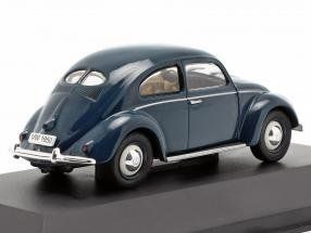 Volkswagen Modellini d'auto: VW Käfer "Bretzelkäfer" 1946-1953 dunkelblau           1:43 – Nuovo e nell'imballaggio originale da Gerlafingen venduto da espero88 1