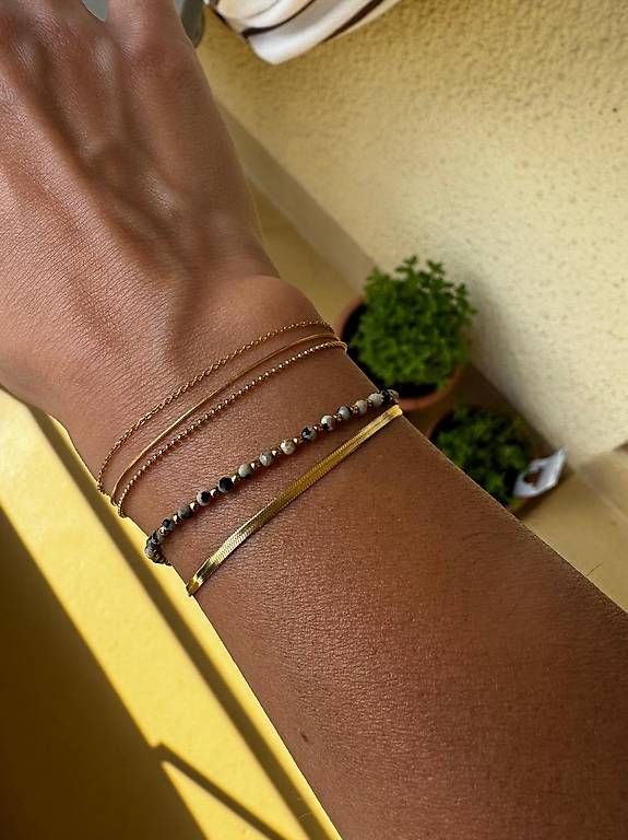 Bracciali & Braccialetti: Goldarmbänder  mit Dalmatinerjapsis 2 Stück – Nuovo (secondo la descrizione) da Oberengstringen venduto da YogiM86 2