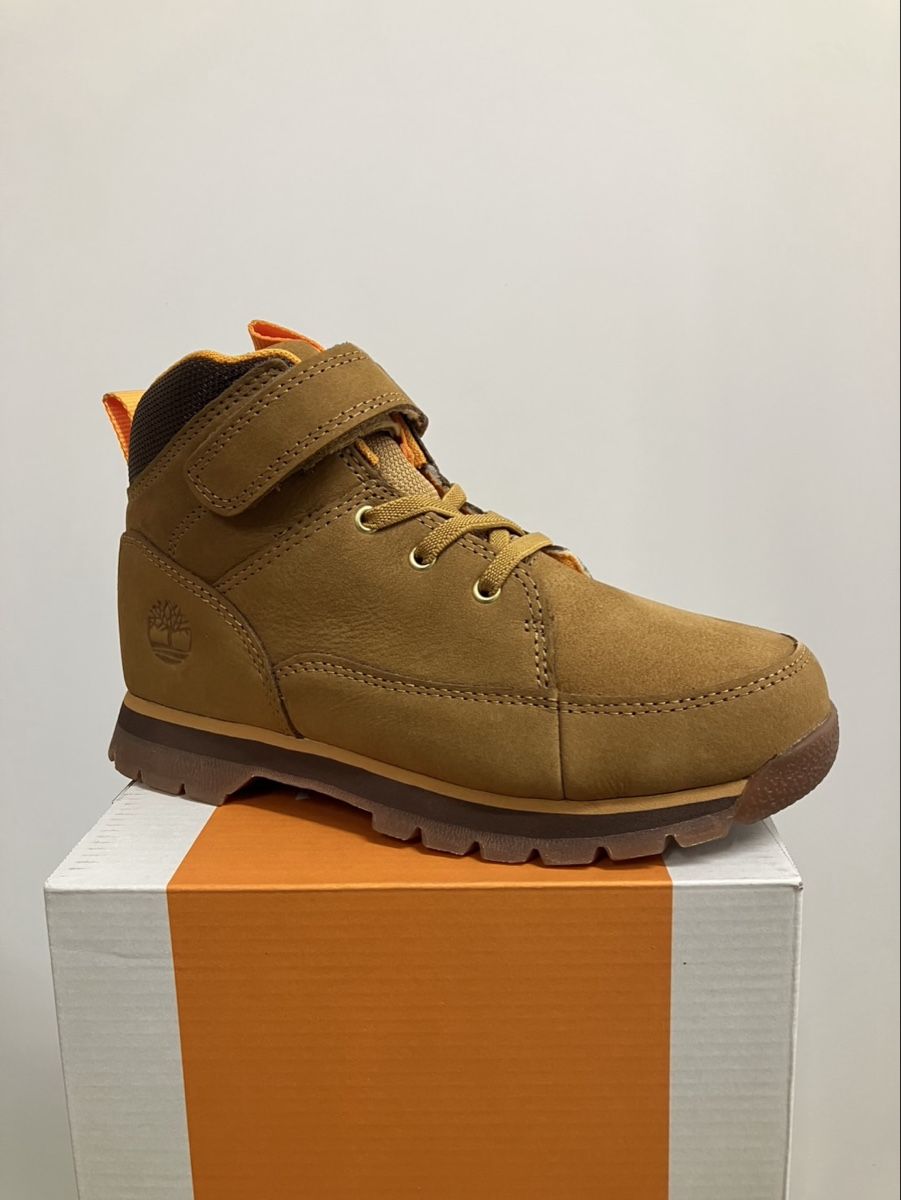 Timberland Scarpe per ragazzi: NEW TIMBERLAND EURO ROCK MID HOOK & LOOP BOOT WHEAT EU33 – Nuovo e nell'imballaggio originale da Münchenstein venduto da Glaewketgarn
