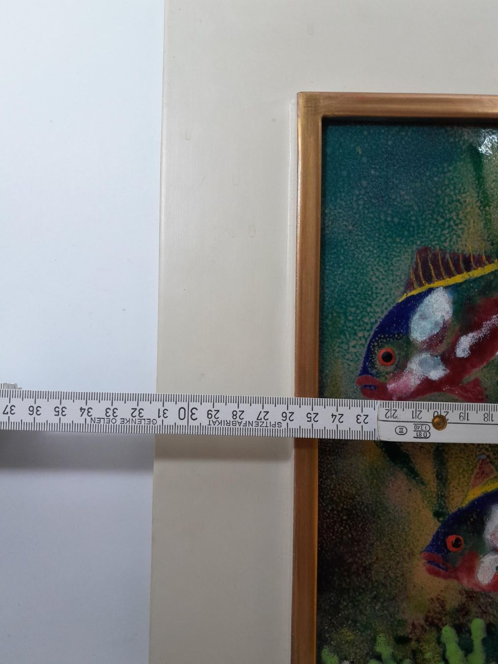 Poster & Bilder: Wunderschönes Emaille / Email - Fischbild - Bild - Kunstwerk – Gebraucht aus Männedorf von Bel-view 4
