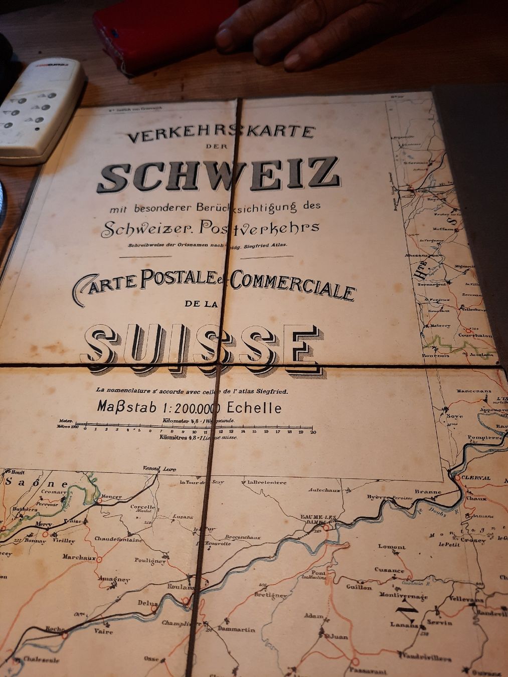 Landkarten & Atlanten: alte Landkarte Schweiz – Gebraucht aus Busswil BE von balu37 1