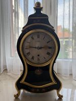 Tischuhr J. Hoffmann Buret Zenith schwarz vergoldet guter Zu