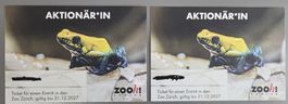 Zwei Tickets für den Zoo Zürich gültig bis Ende 2027