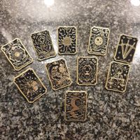 10er Pin-Set "Tarotkarten", neu & unbenutzt