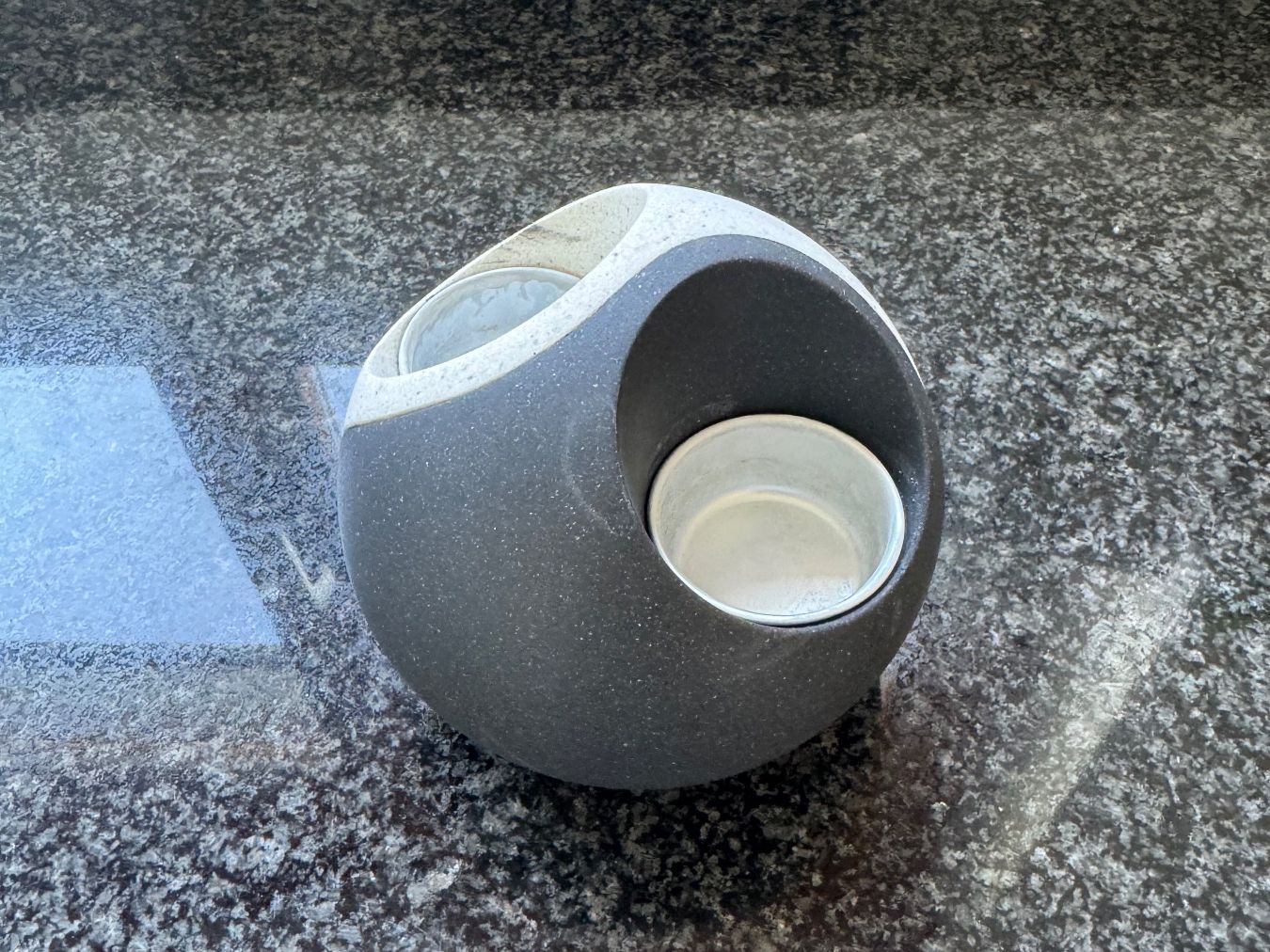 Portacandele: Yin und Yang Teelichthalter Stein – Usato da Steffisburg venduto da smocky17 5