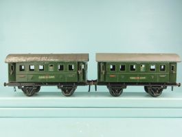 Fleischmann Spur 0, 2 X Wagen, Blech