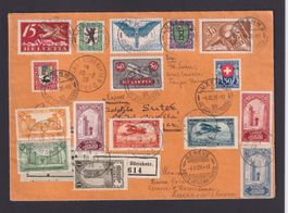 1926 Flugpost nach Marokko, top frankiert, Serie J37-J40