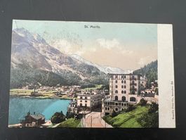 AK  1906St. Moritz Dorf Litho   (G1293)