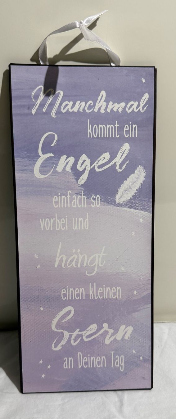 Insegne: Medalschild mit Spruch lila – Usato da Basel venduto da karpfen17