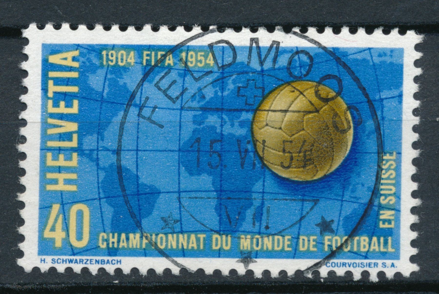 Tutti i francobolli: SBK 319 (Feldmoos 15.VI.54) – Usato da Bonau venduto da Profila3