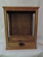 Wandschrank Holz mit Schublade, Kolonialstil, Teakholz