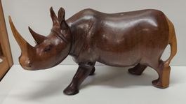 Holznashorn geschnitzt, Deko Figur (LG)
