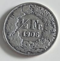 1/2 Franken 1906 Münze guter Zustand