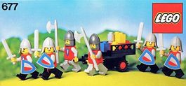 Lego Castle 677 Knight's Process 1979 **SEHR SELTEN**
