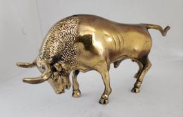 Grosse wunderschöne Bronze Stier Figur, Neu!!