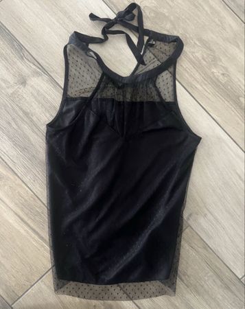 SCHWARZES TOP GRÖSSE S