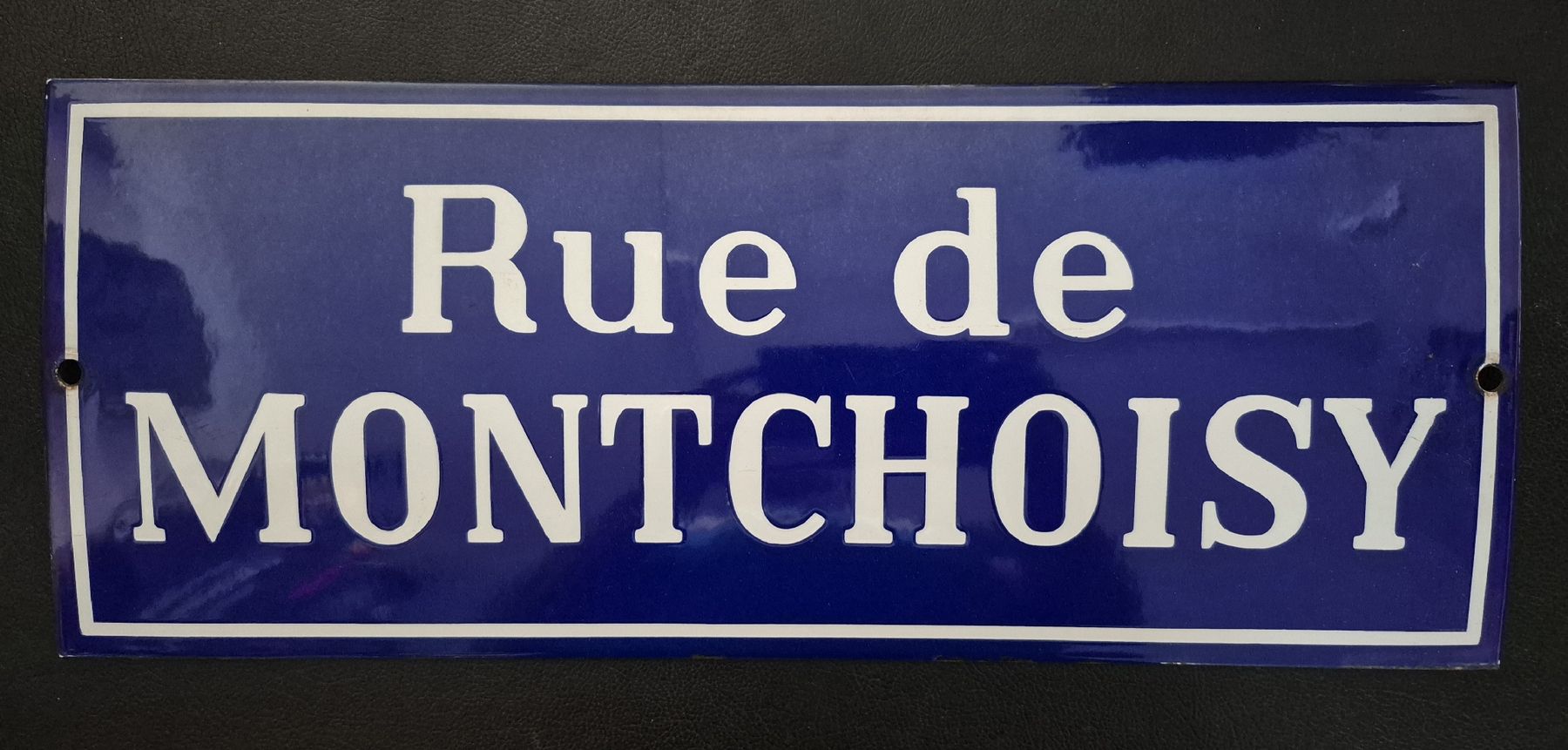 Schilder: Plaque émaillée 20 x 50 cm – Gebraucht aus Genève von antade