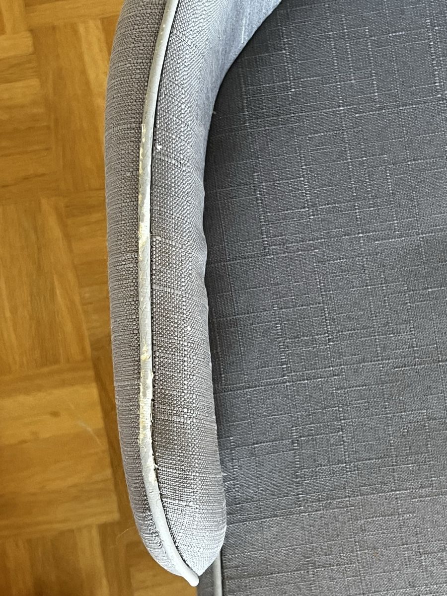 Sedie: 2 Armlehnstühle grau Textilbezug – Usato da Basel venduto da hil_m9zg 2