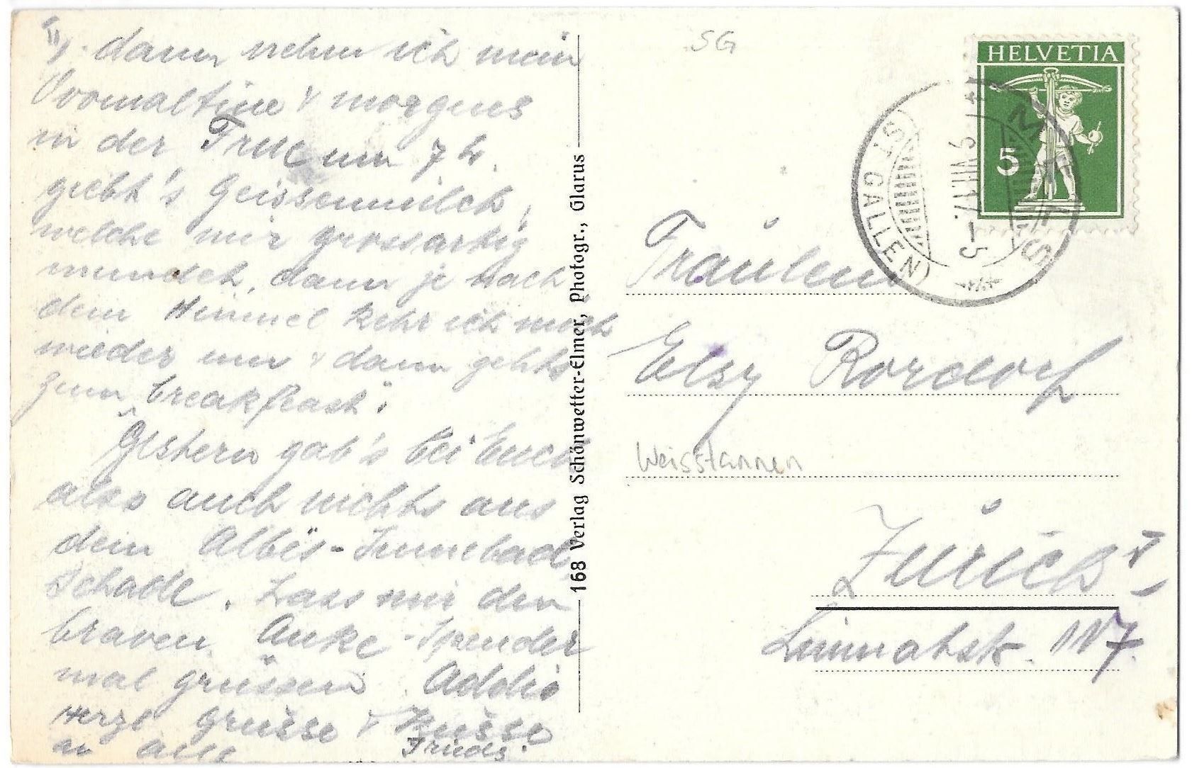 Cartoline postali: Weisstannen Hotel Gemse – Usato da Olten venduto da clotaldi 1