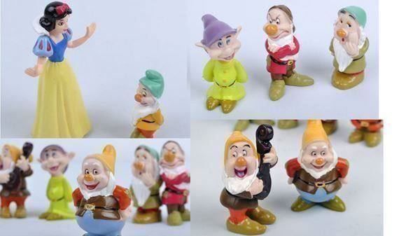 Statuette: Schneewittchen Figuren Set bestehend aus 8 Teilen. – Nuovo e nell'imballaggio originale da Gurmels venduto da Swisspod 2